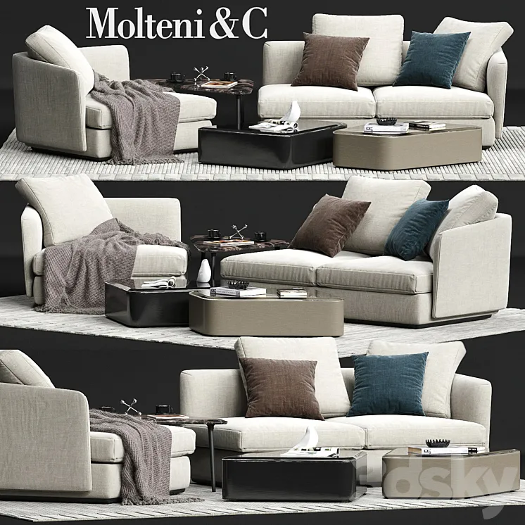 Molteni&C SLOANE Sofa 3DS Max