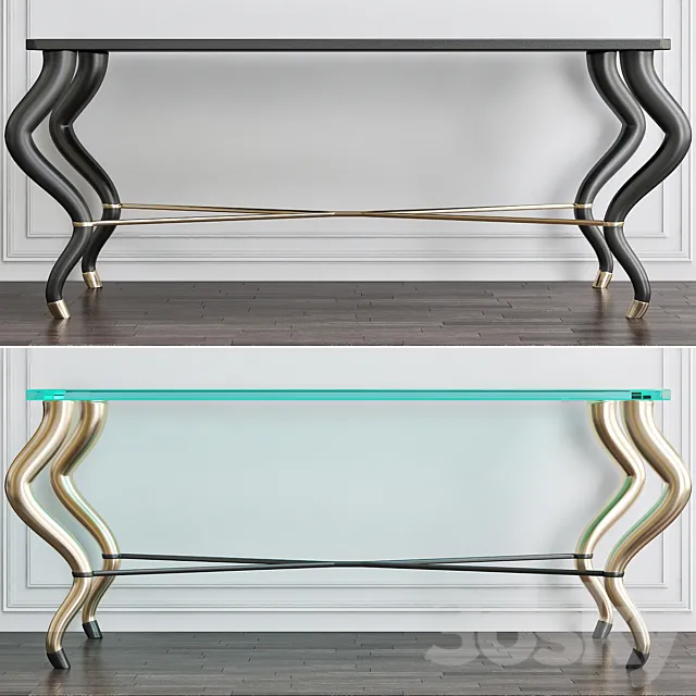 Mombassa Inlaid Mother-of-Pearl Console Table 3DSMax File