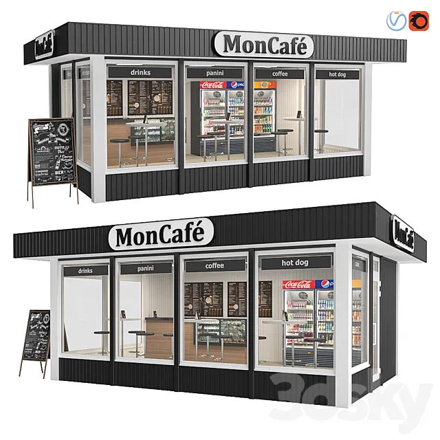 Moncafé 3DS Max Model