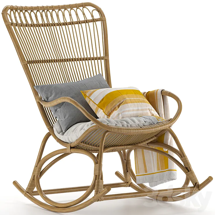 monet rocking chair 3DS Max Model