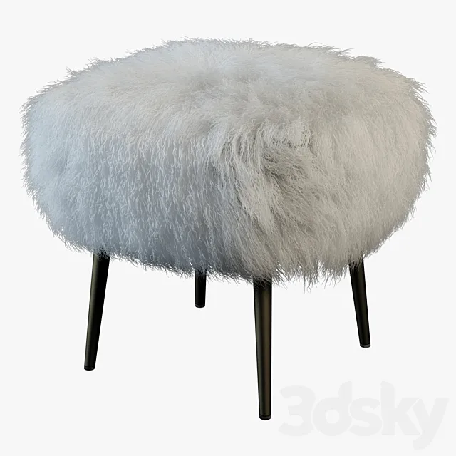 Mongolian Lamb Stool 3ds Max