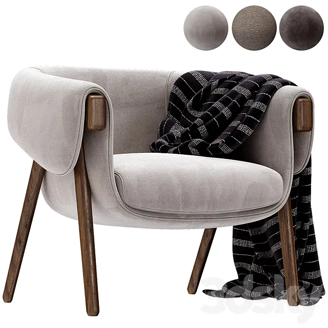 Monica Armchair By Bulo 3ds Max