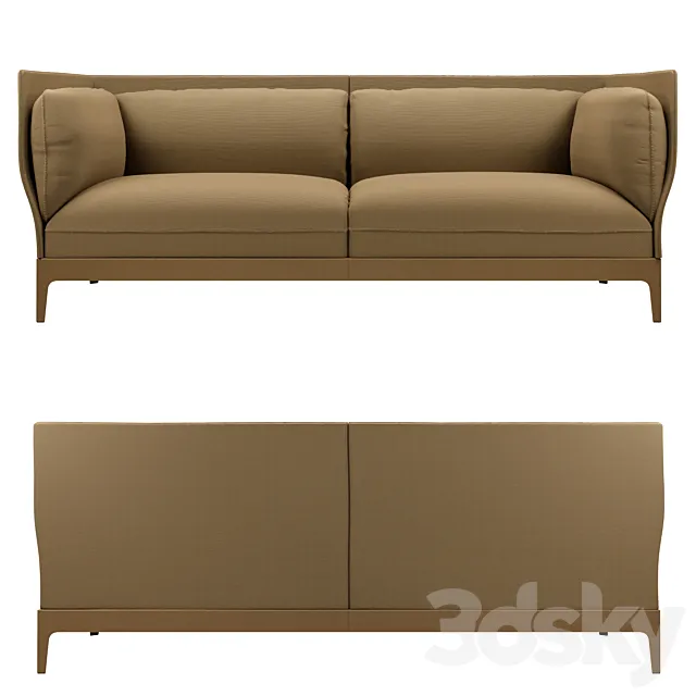 Monica Forster Poltrona Frau Alone Sofa Cloth 3DS Max Model