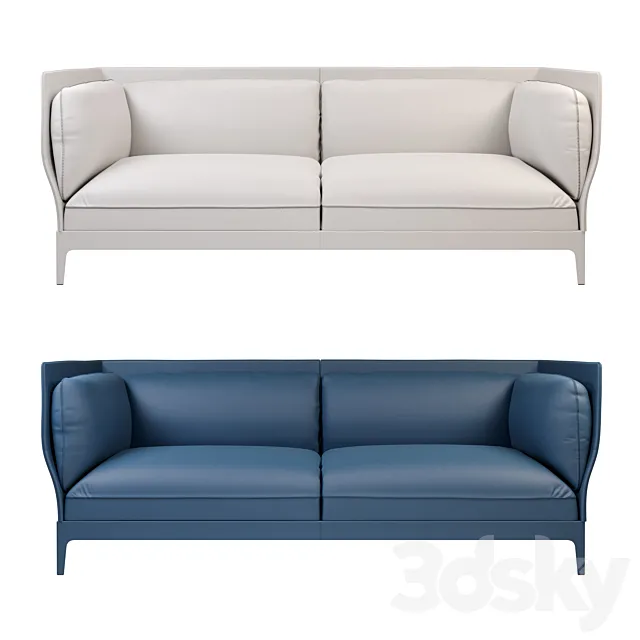 Monica Forster Poltrona Frau Alone Sofa Leather 3ds Max