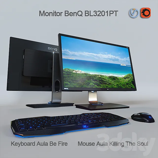 Monitor BenQ BL3201PT Designer Monitor 3ds Max