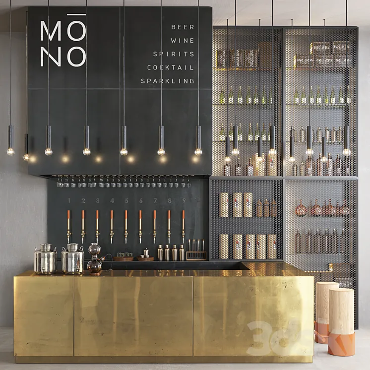 Mono bar 3DS Max