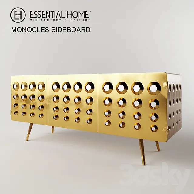 Monocles Sideboard 3ds Max