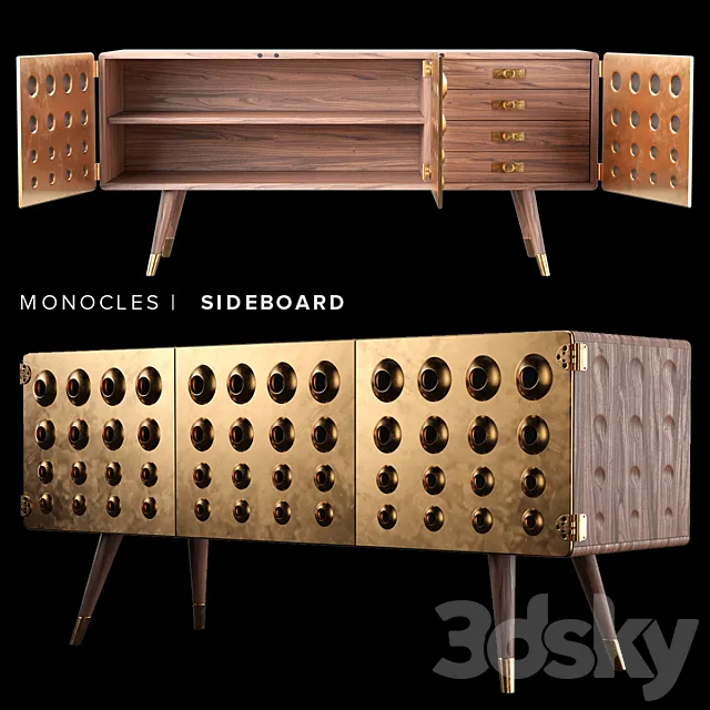 Monocles sideboard 3DSMax File
