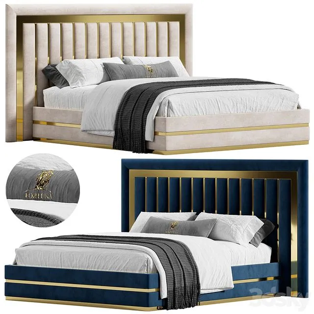 Monoko bed by Fortune home 3dsMax Model