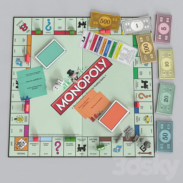 Monopoly 3ds Max