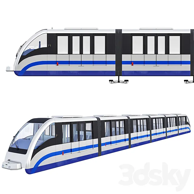 MONORAIL TRAIN 3ds Max