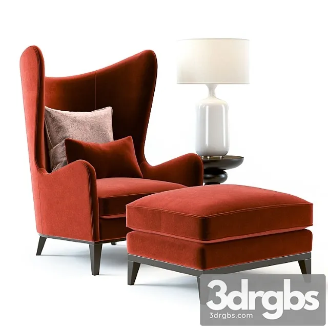 Monroe armchair red 3dsmax Download