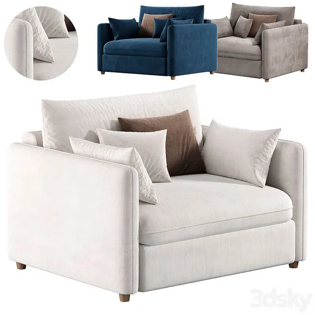 Mons Wagon Armchiar by skdesign 3dsMax Model