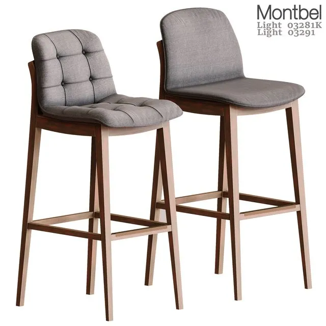 Montbel Barstool Light 03281K Light 03291 3dsMax Model