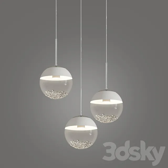 Montefio 3 led linear suspension by eglo 3ds Max