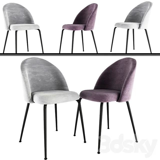 Monterey Charcoal Dining Chair 3ds Max