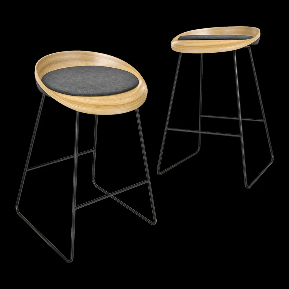 Montly – Bar stool ROE 3ds Max