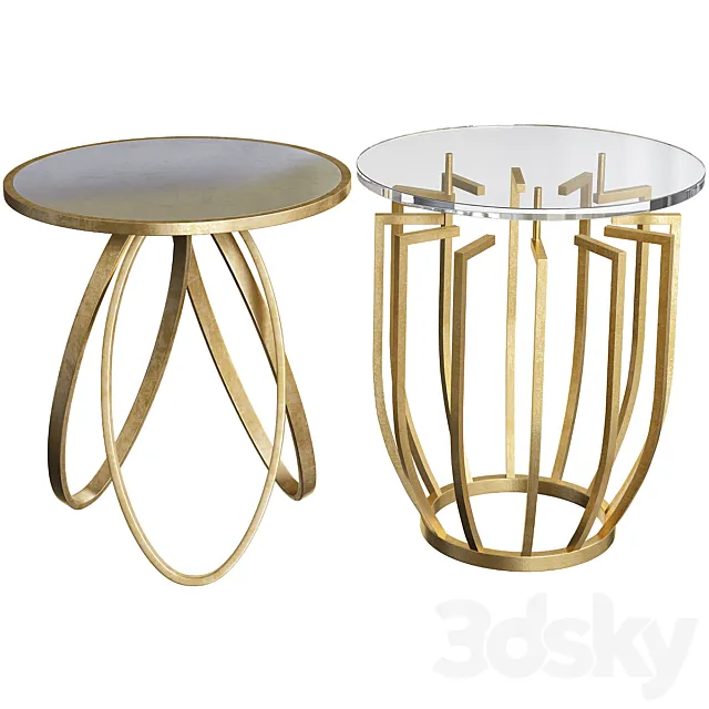 Montrez Side Tables Set 3ds Max