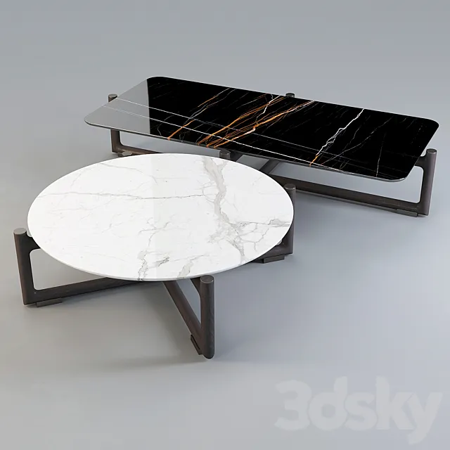 Mood by Flexform: Coffee Table – Icaro Set-02 3DS Max Model