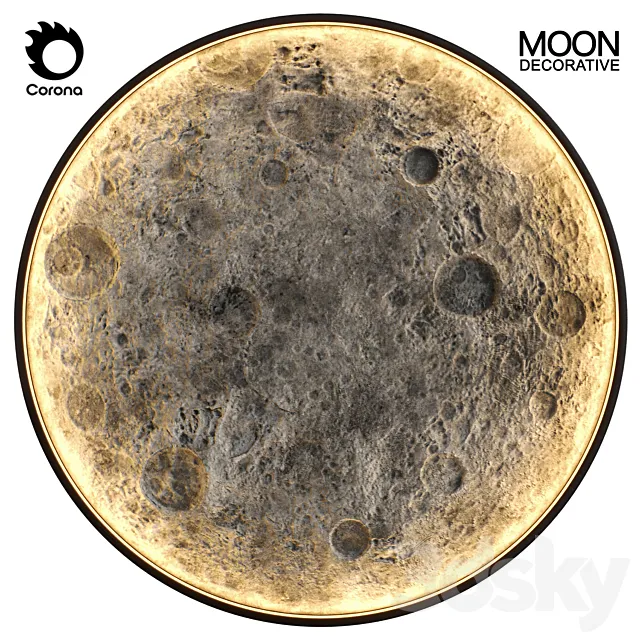 MOON decorative 3DS Max Model