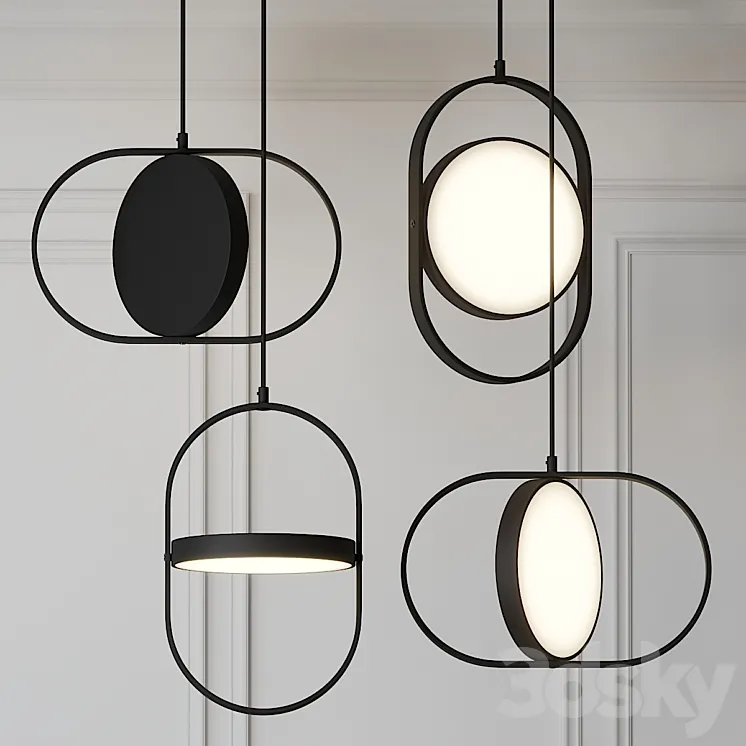 Moon-Inspired Pendant Light by Elina Ulvio 3DS Max