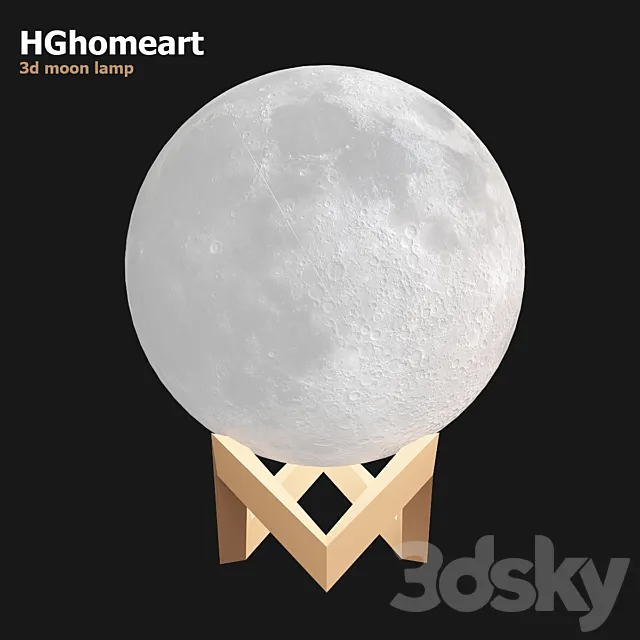 Moon lamp 3ds Max