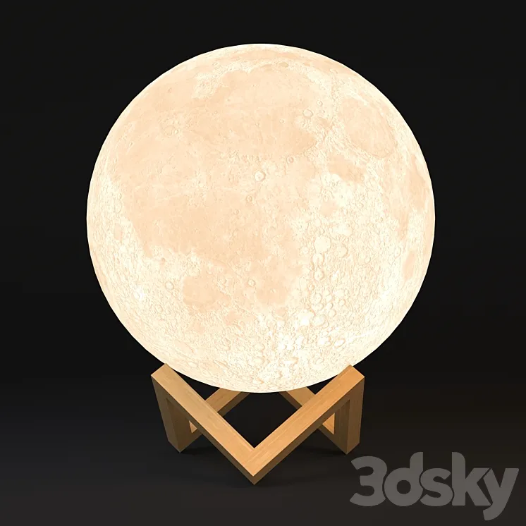 Moon lamp 3DS Max