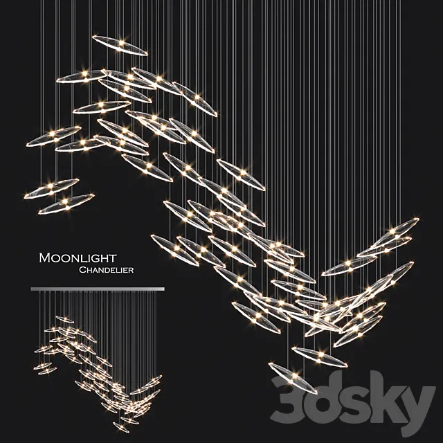 Moonlight chandelier by orche 3DS Max Model