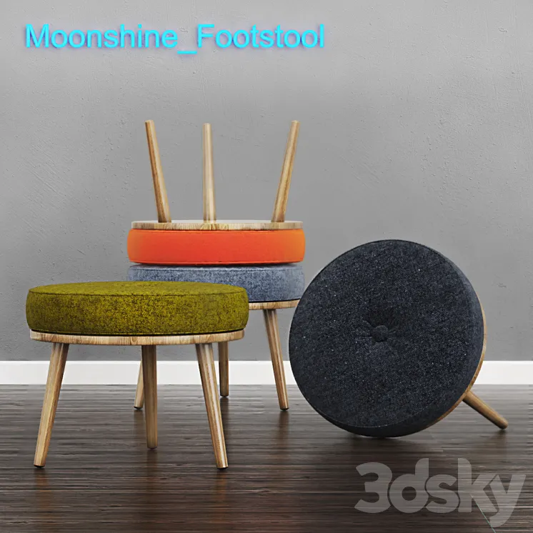 Moonshine_Footstool 3DS Max