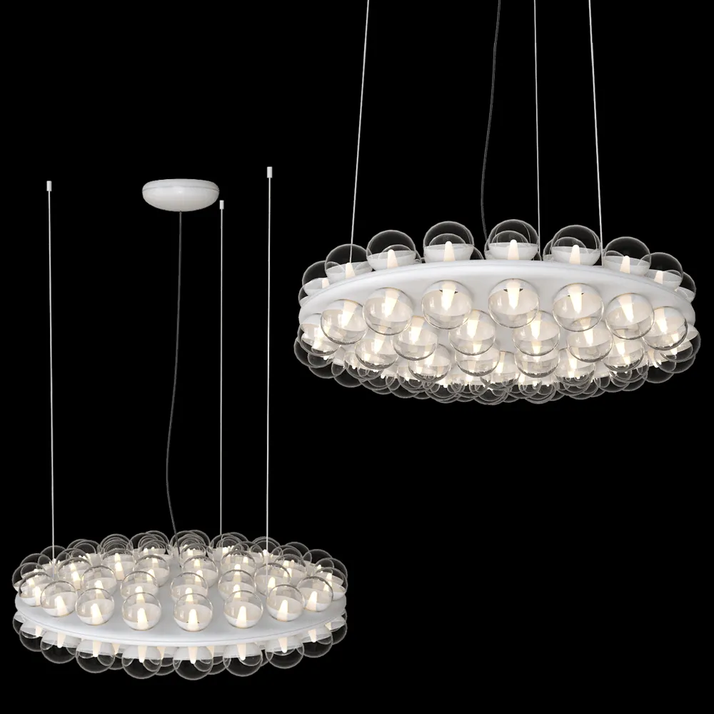 Moooi  – Chandelier Prop Round Double LED Suspension 3ds Max