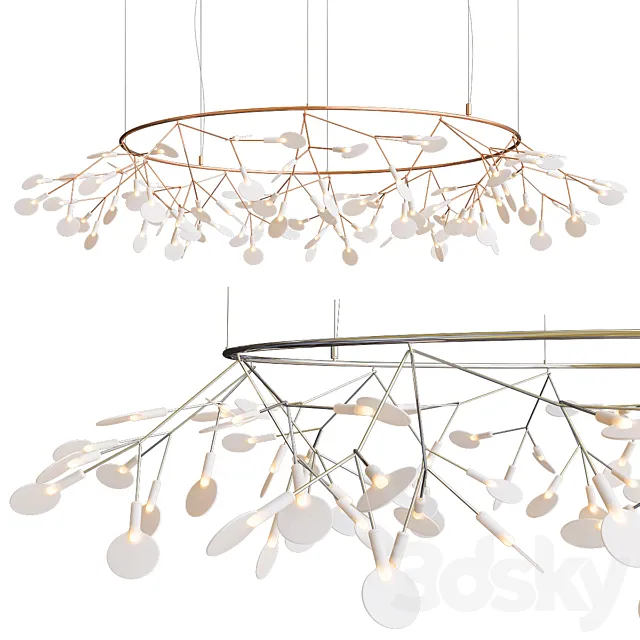 Moooi Heracleum the Big O LED Chandelier 3DS Max Model