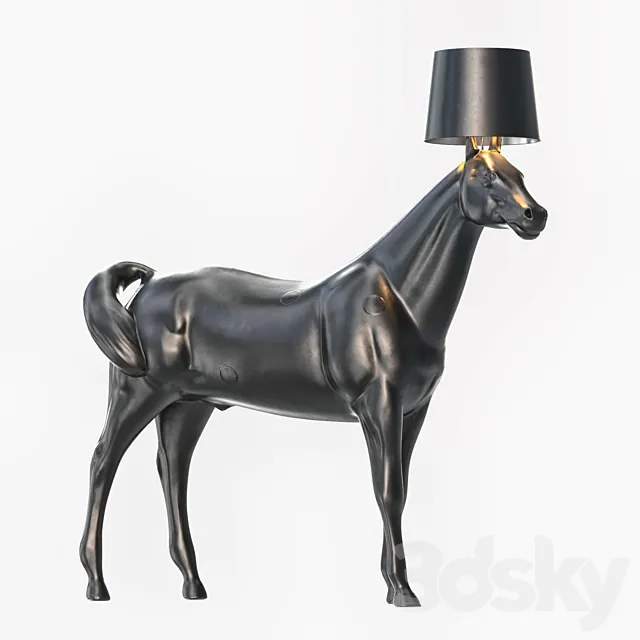 Moooi Horse Lamp Lowpoly + PBR 3DS Max Model