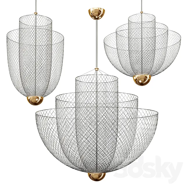 Moooi Meshmatics Chandelier 3ds Max