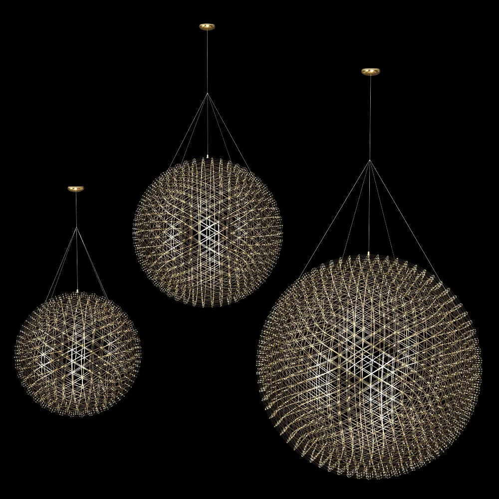 Moooi  – Pendant lamp Raimond II R127-R163-R199 3ds Max