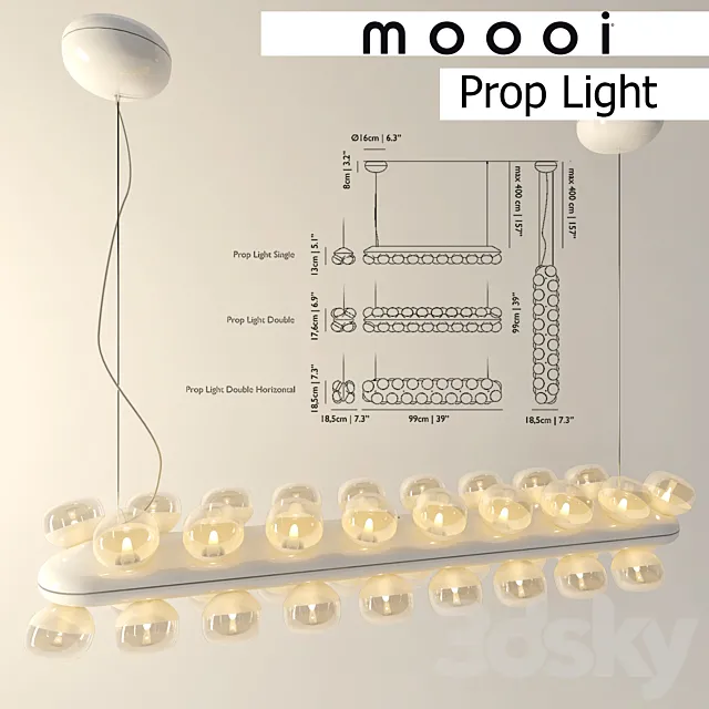 Moooi Prop Light 3DS Max Model