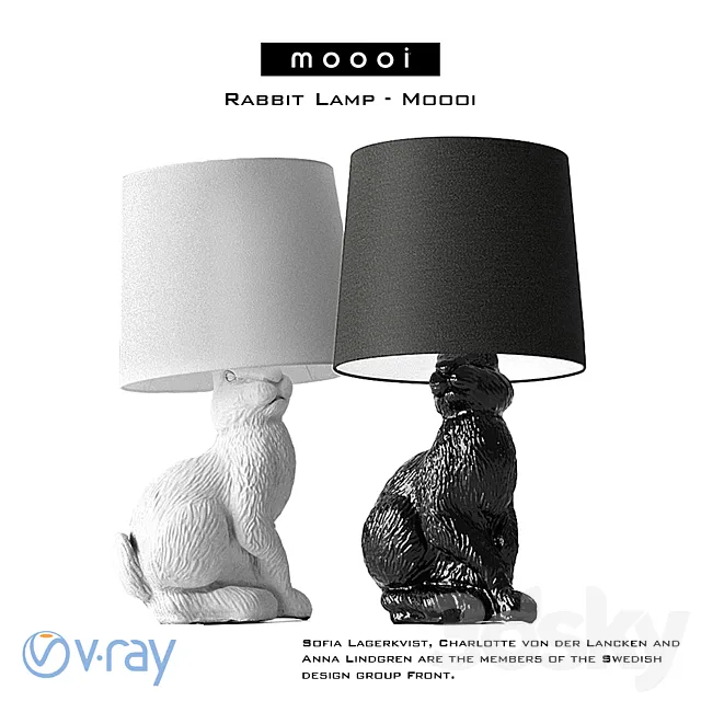 Moooi Rabbit by Front 3DS Max Model