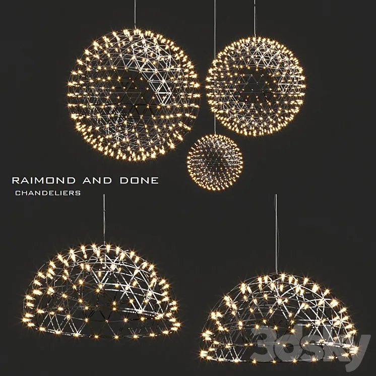Moooi raimond and done 3DS Max