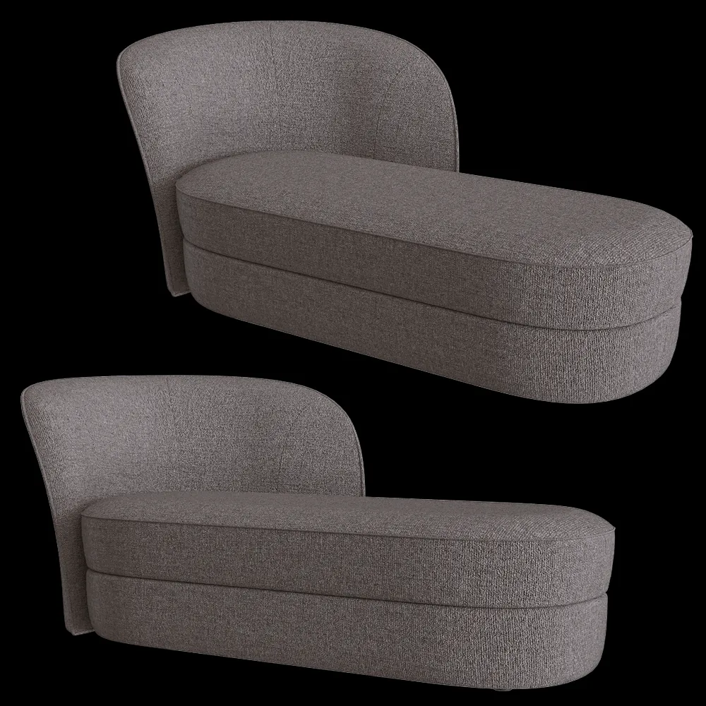 Moooi  – Sofa Aldora Chaise Longue 3ds Max