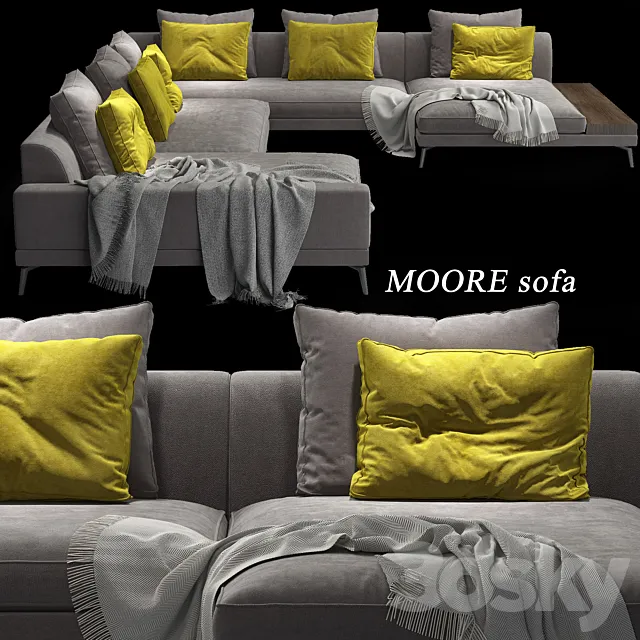 MOORE_Modular Sofa_The Sofa and Chair Company 3ds Max