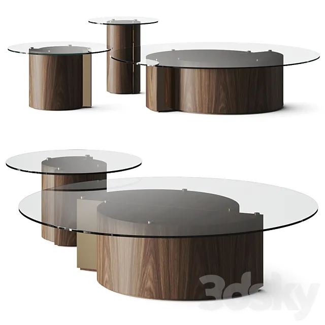 Mooza Design Slice Coffee Tables 3ds Max