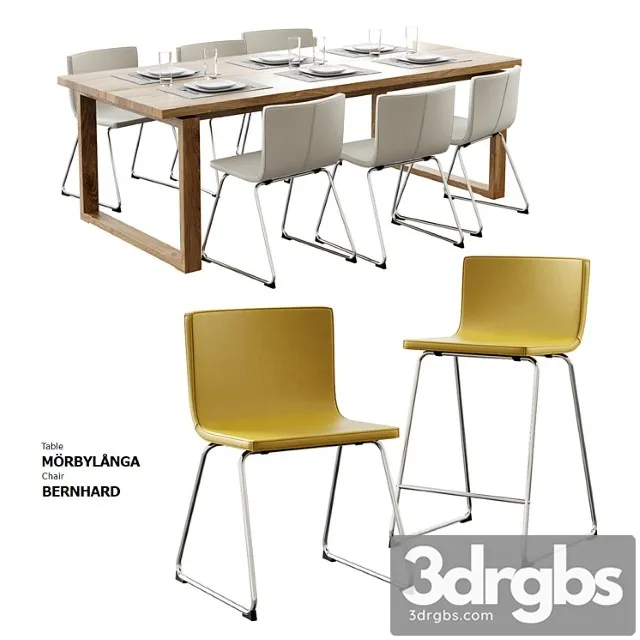 morbylanga table + bernhard chair 3dsmax Download