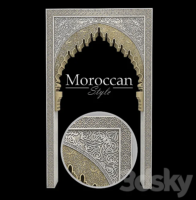 Moroccan Arch 3DS Max Model