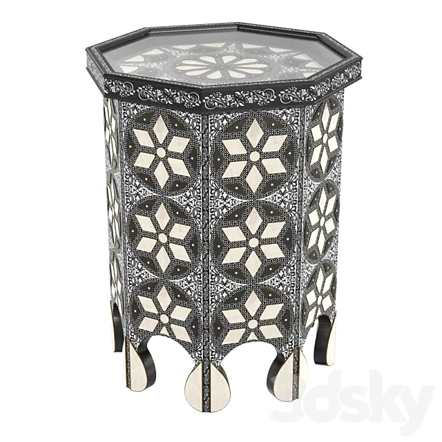 Moroccan Bazar ELEPH SIDE TABLE 3ds Max