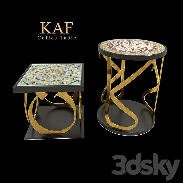 moroccan coffee tables 3DS Max Model