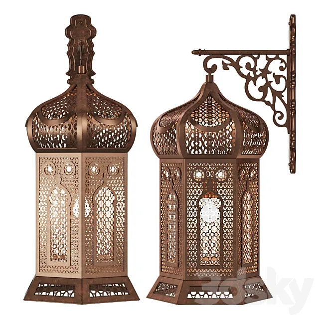 Moroccan lamp (sconce) 3DS Max Model