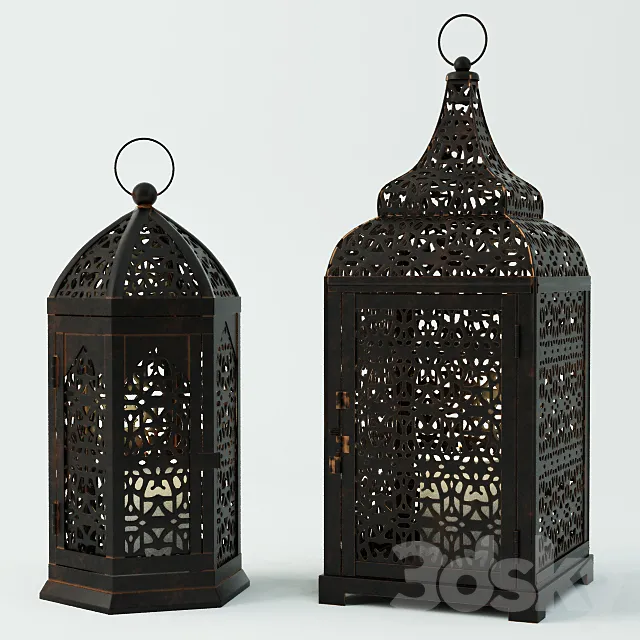 Moroccan Lanterns 3DS Max Model