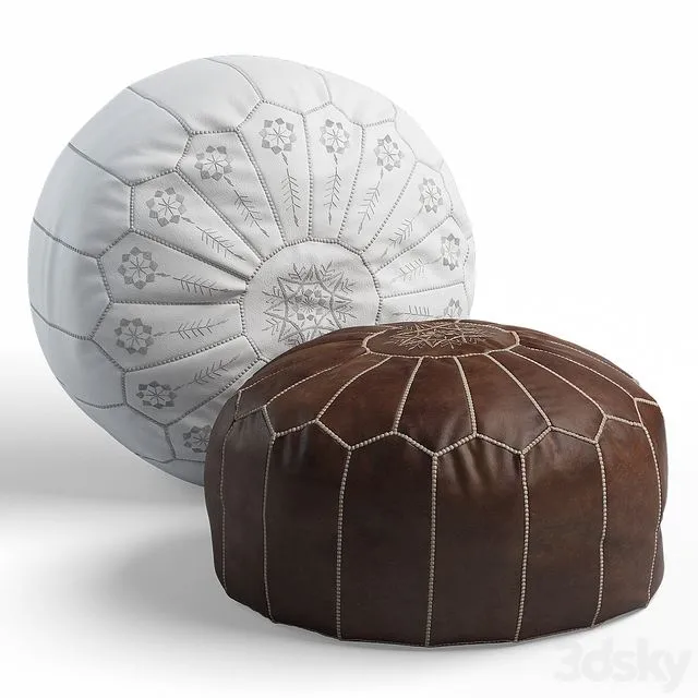 Moroccan pouf 3dsMax Model