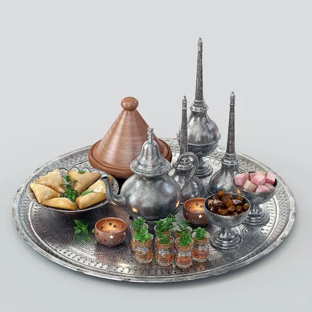 Moroccan tea 3dsMax Model