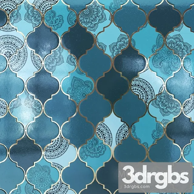 Moroccan tiles 03 3dsmax Download