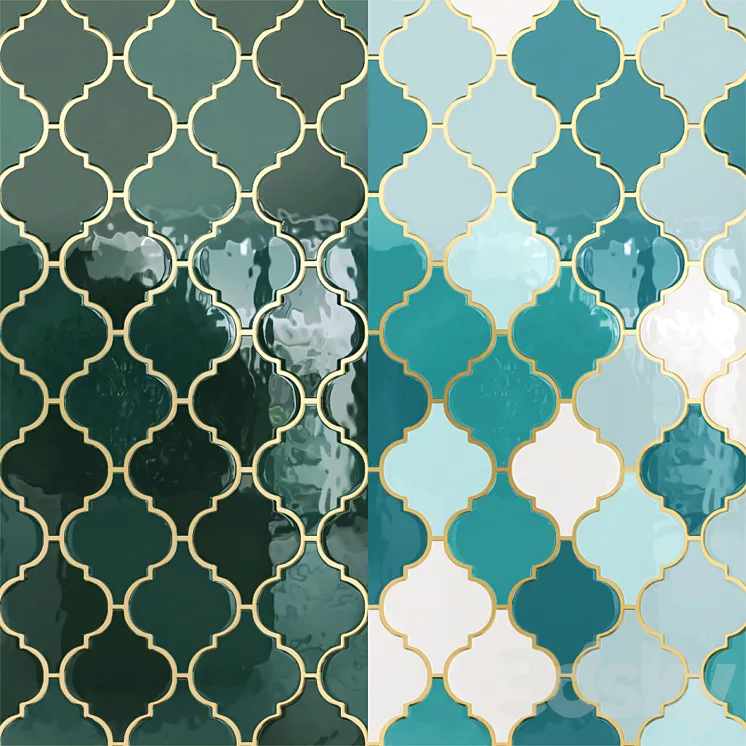 Moroccan tiles 3DS Max